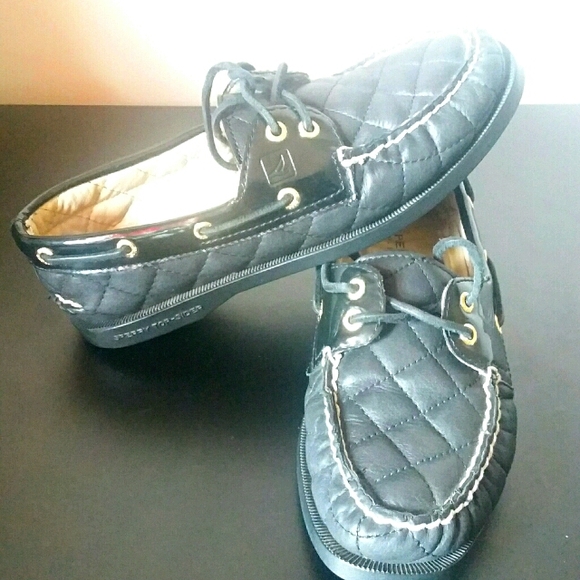 Sperry Quilted Leather Boat Shoes - Picture 1 of 8
